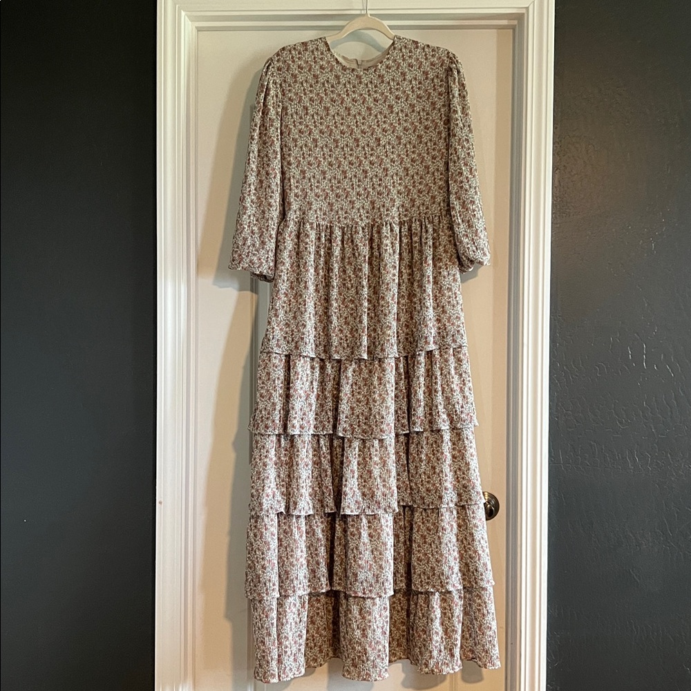 Floral tiered dress